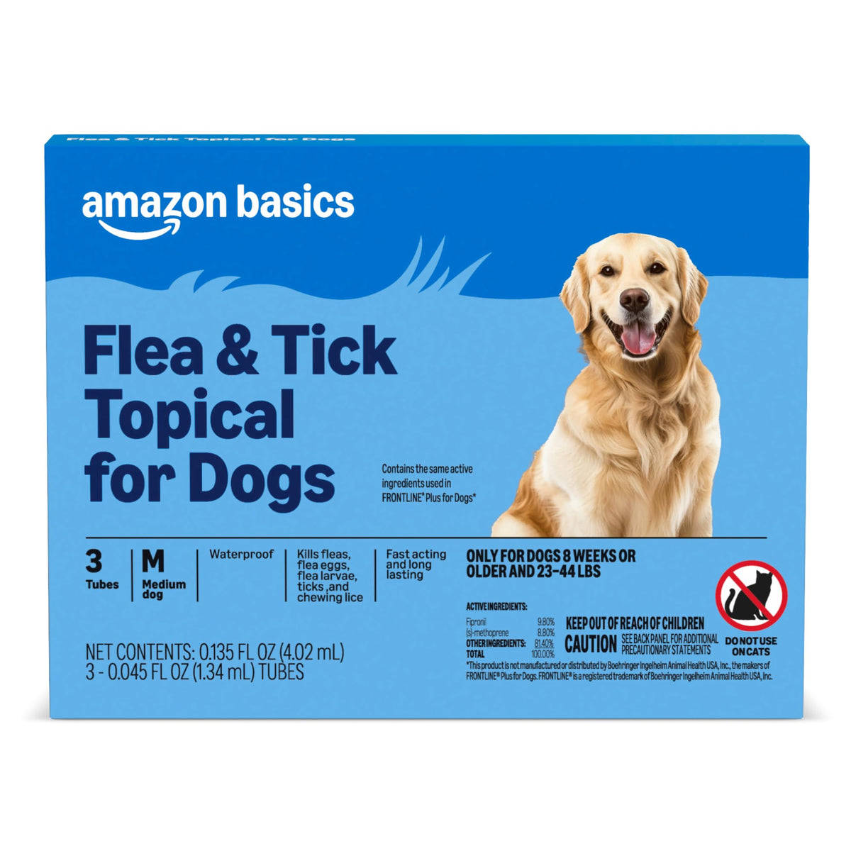 Flea and Tick Topical Treatment for Medium Dogs 3 Count F596