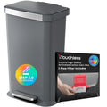 50 Liter / 13.2 Gallon SoftStep Kitchen Trash Can with Odor Filter N697405
