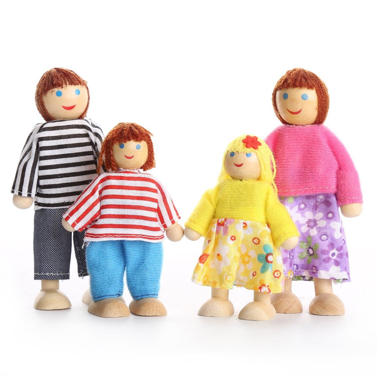 Dollhouse Figures Set of 7 with Dog R1583