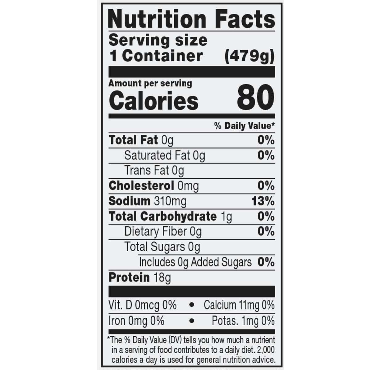Organic Chicken Bone Broth No Salt Added 16.9oz 6 Pack N167