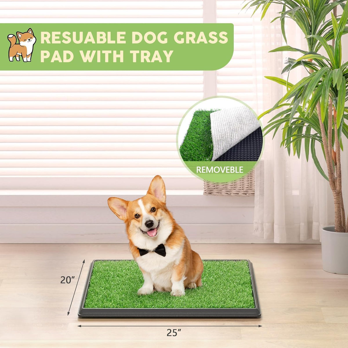 Dog Grass Pad with Tray X75974