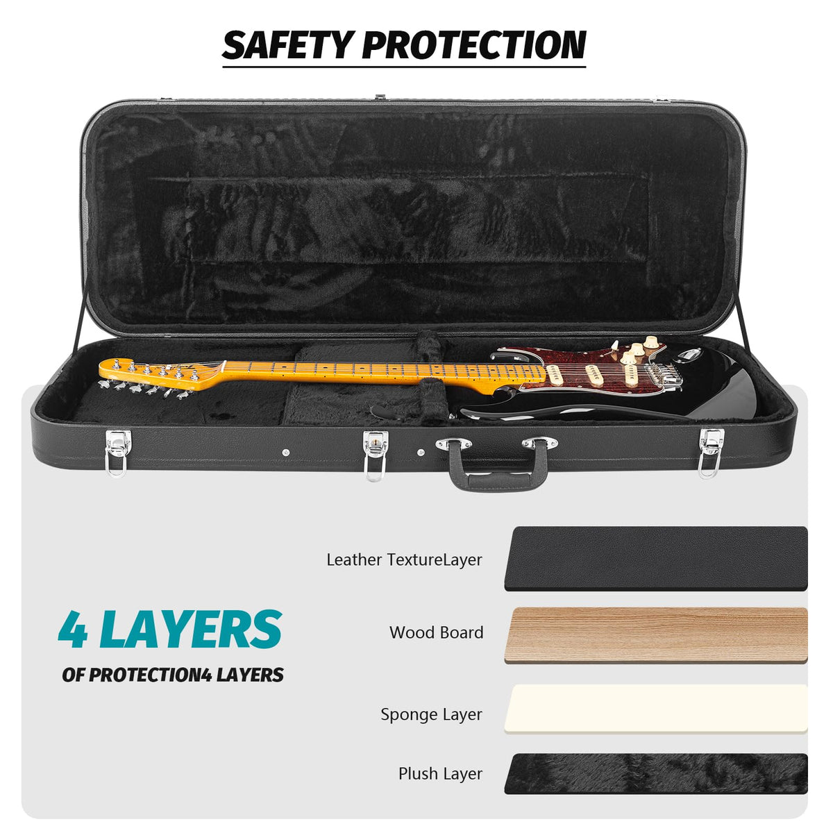 39-Inch Electric Guitar Hard Shell Case V303337