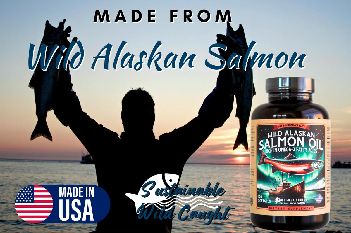 Salmon Fish Oil Omega 3 Supplement 120 Softgels 1000mg K571