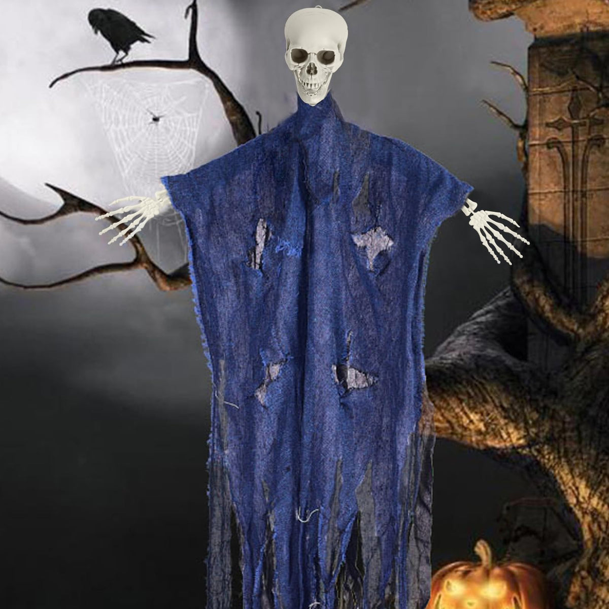 5.4ft Posable Plastic Skeleton V7404