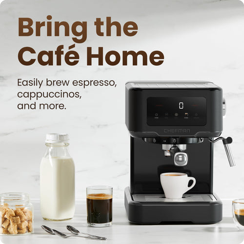 15 Bar Digital Espresso Machine with Steam Wand Y495882