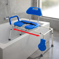 Blue Padded Shower Chair with Cut Out Seat and Safety Belt P660511