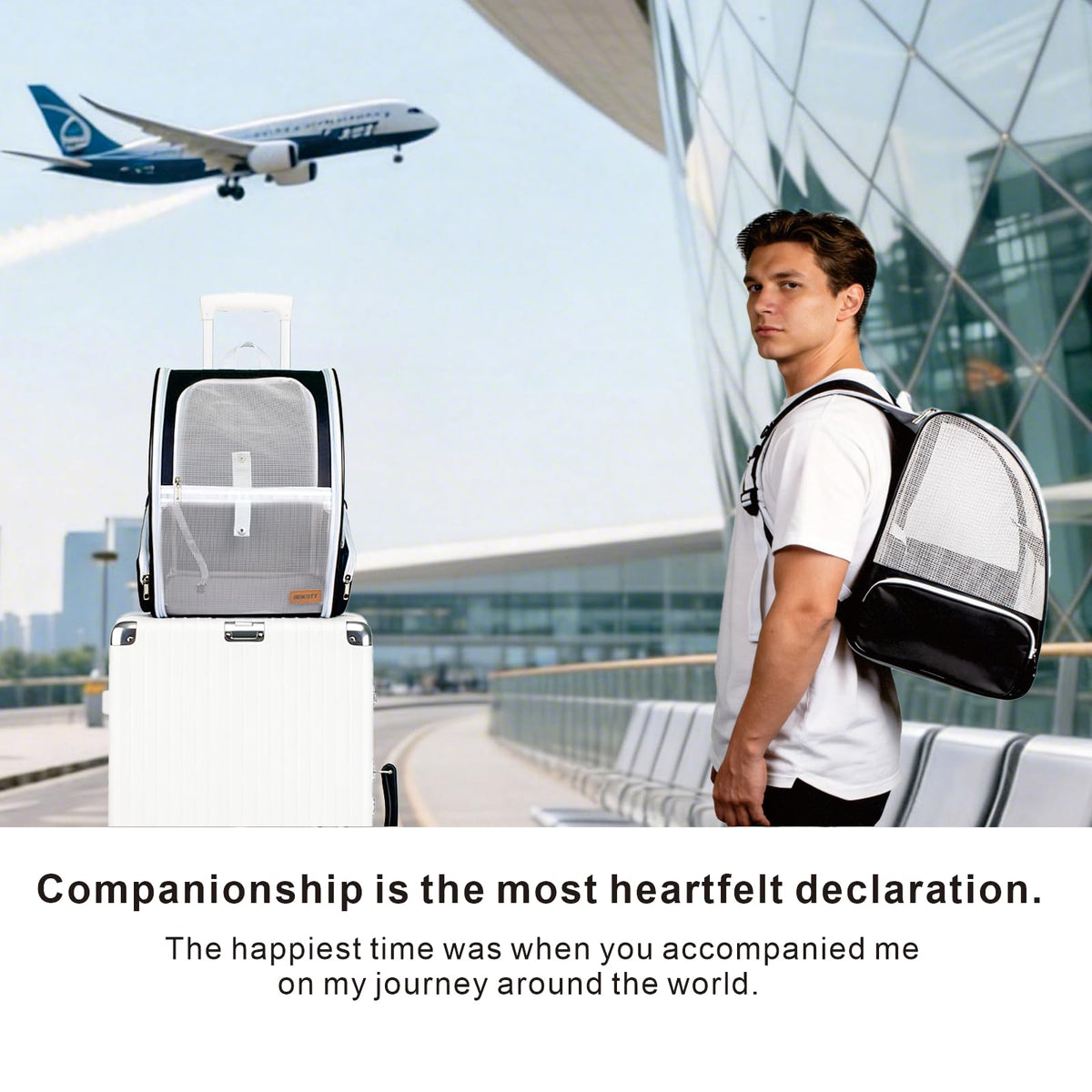 Large Breathable Pet Backpack U2336