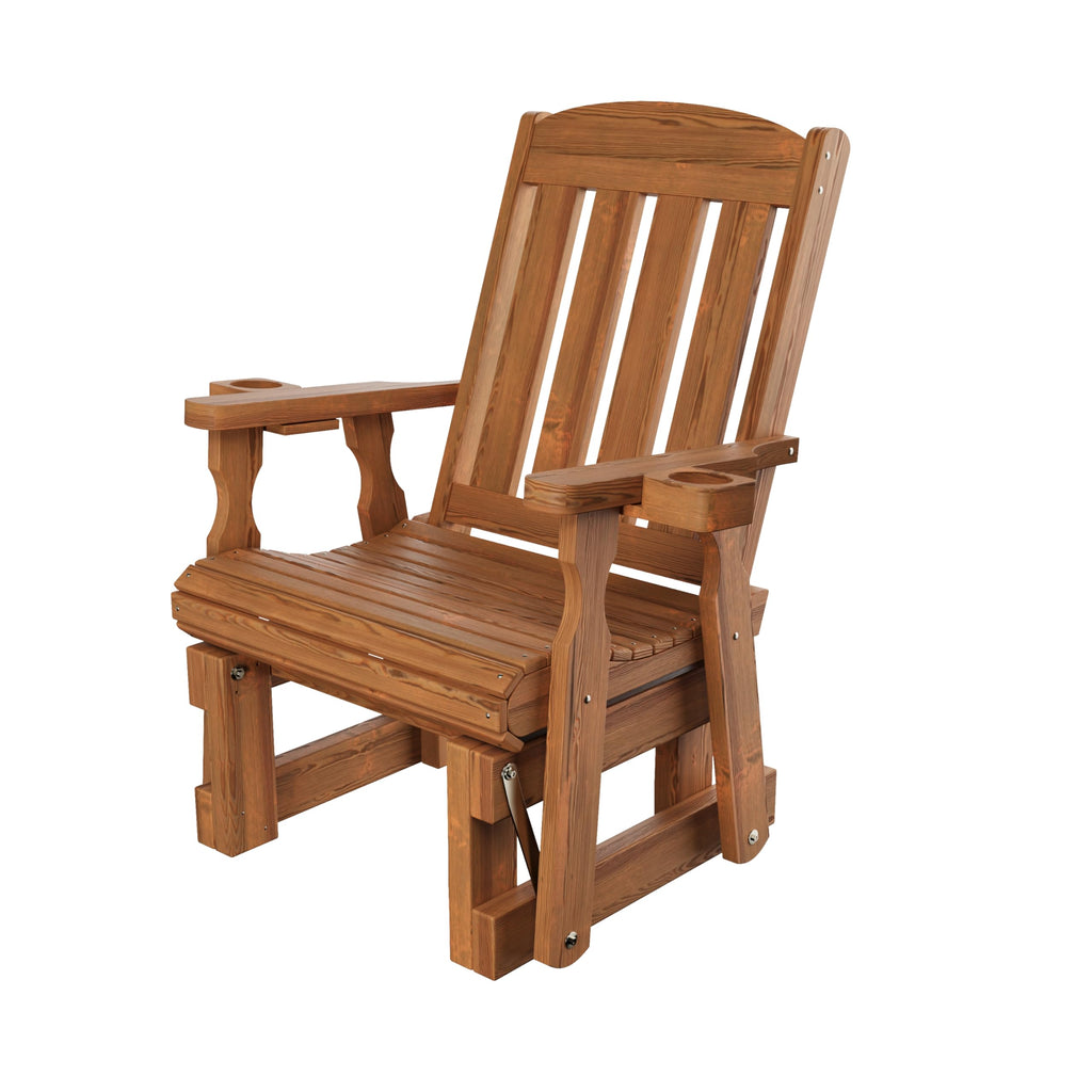 Heavy Duty 600 Lb High Back Glider Chair with Cupholders L462