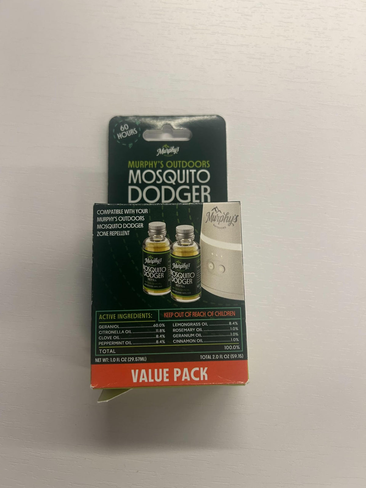 Mosquito Repellent Oil Refill, 1 fl oz (Pack of 2) H645