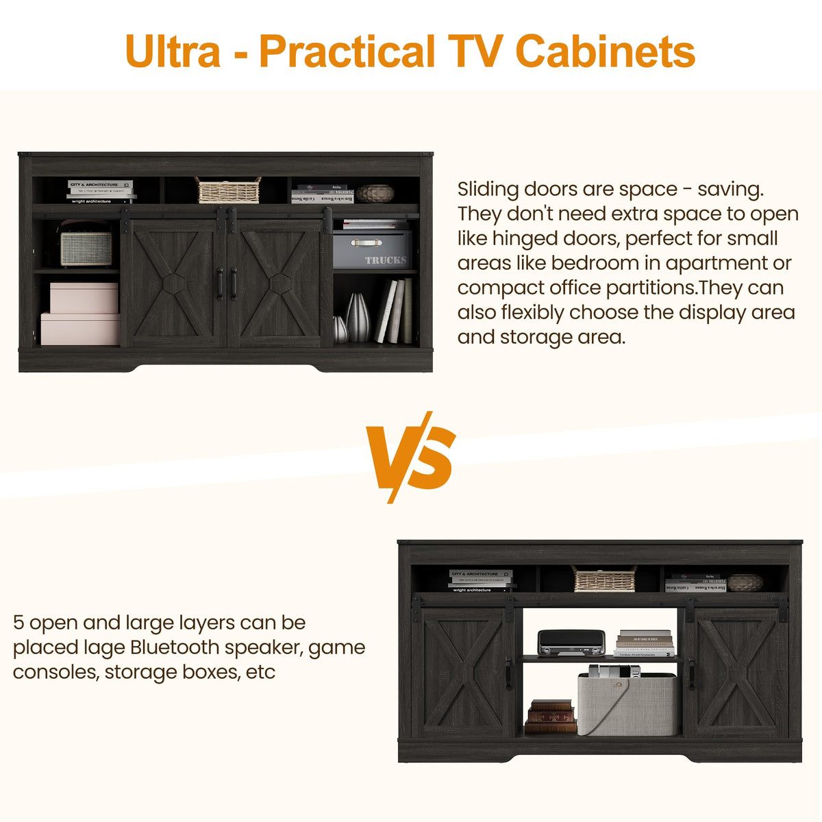 TV Stand for 65+ Inch TV M3303