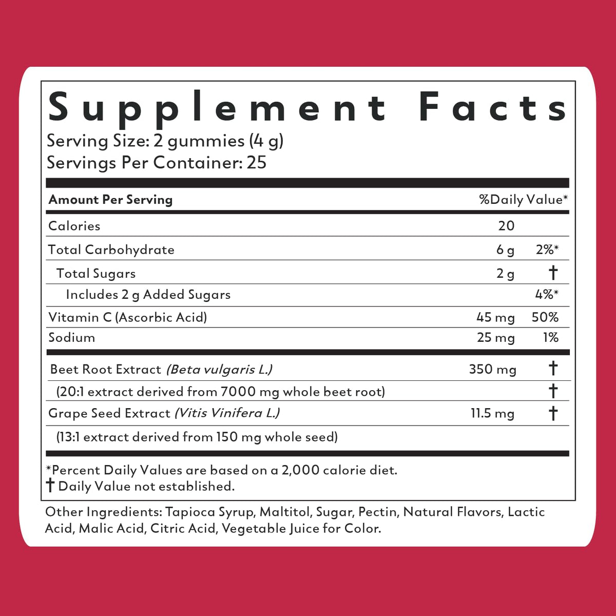 Beet Root Powder Gummies L59182