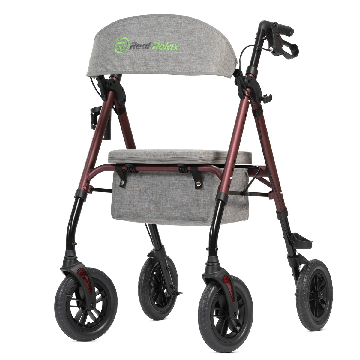 Light Red All Terrain Rollator Walker K719207