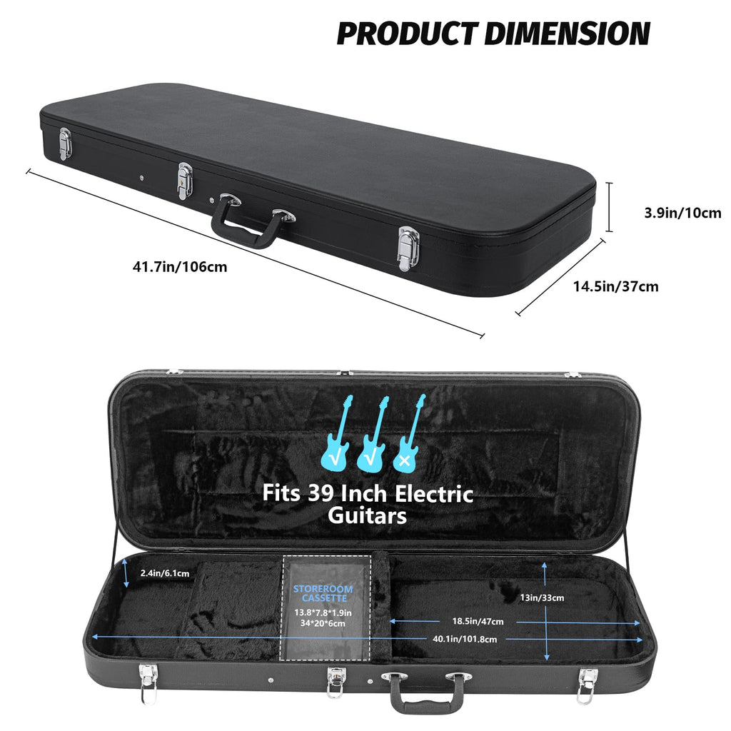 39-Inch Electric Guitar Hard Shell Case V303337