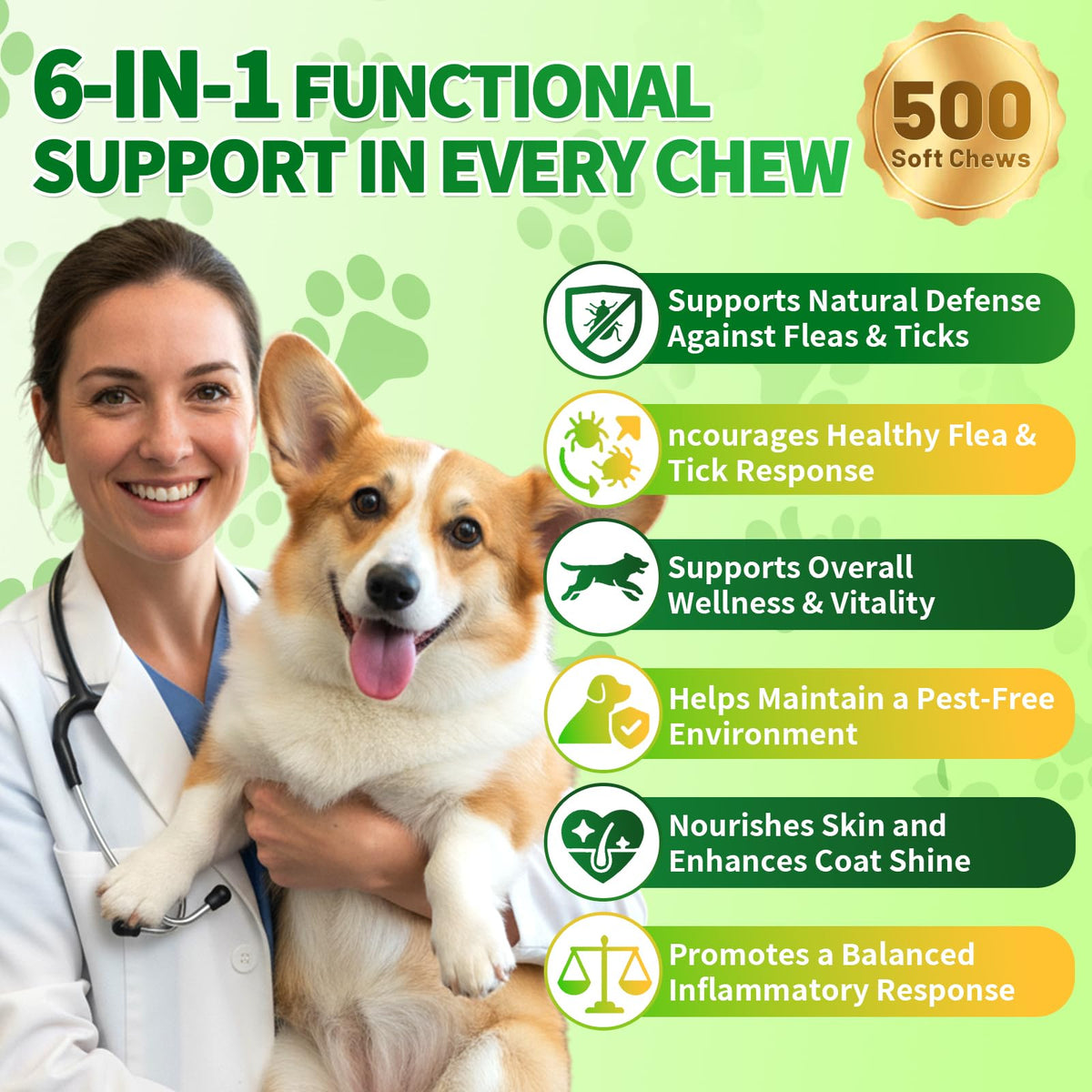 Flea and Tick Prevention for Dogs Chews Q997