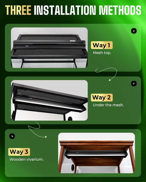 24W UVB Reptile Light Fixture Combo Kit V10053