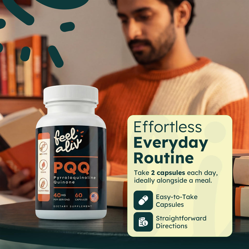PQQ Supplement 40mg Vegan 60 Capsules B764