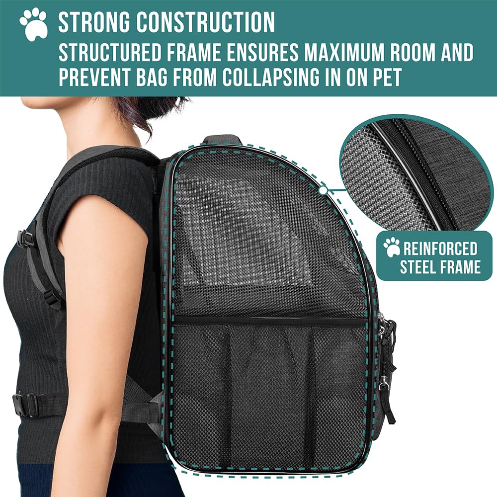 Charcoal Dog Backpack Carrier S6249