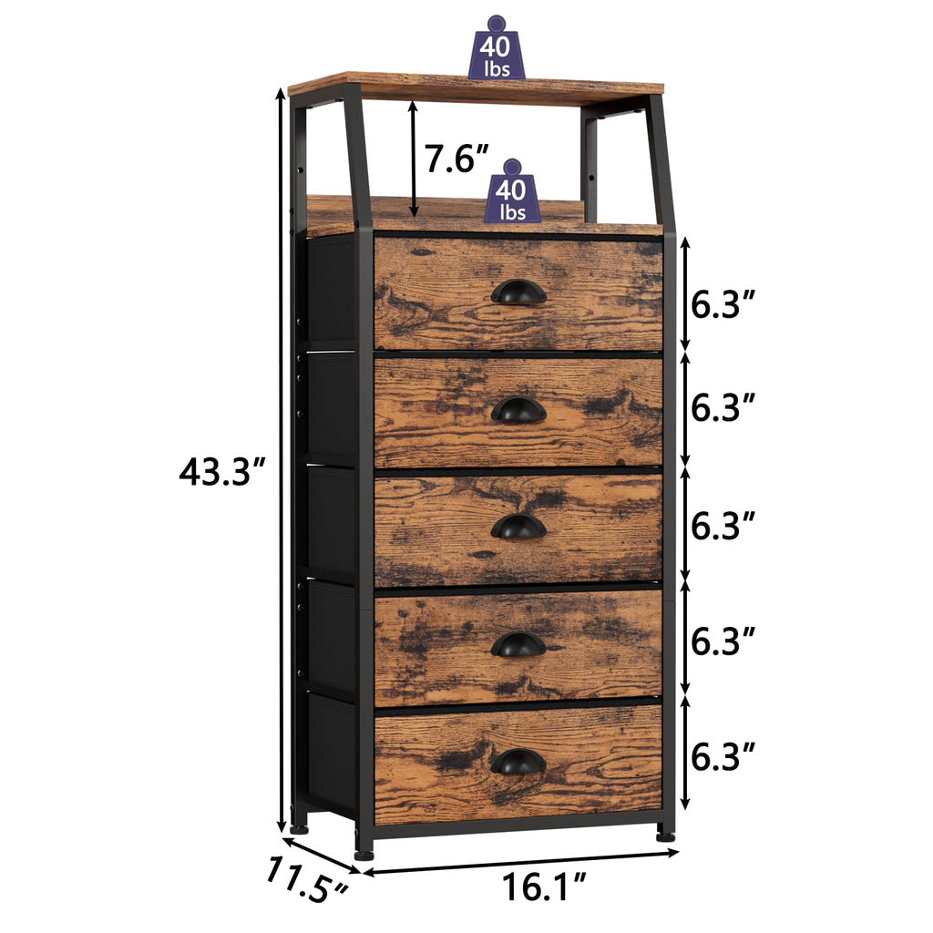5 Drawer Dresser N26489