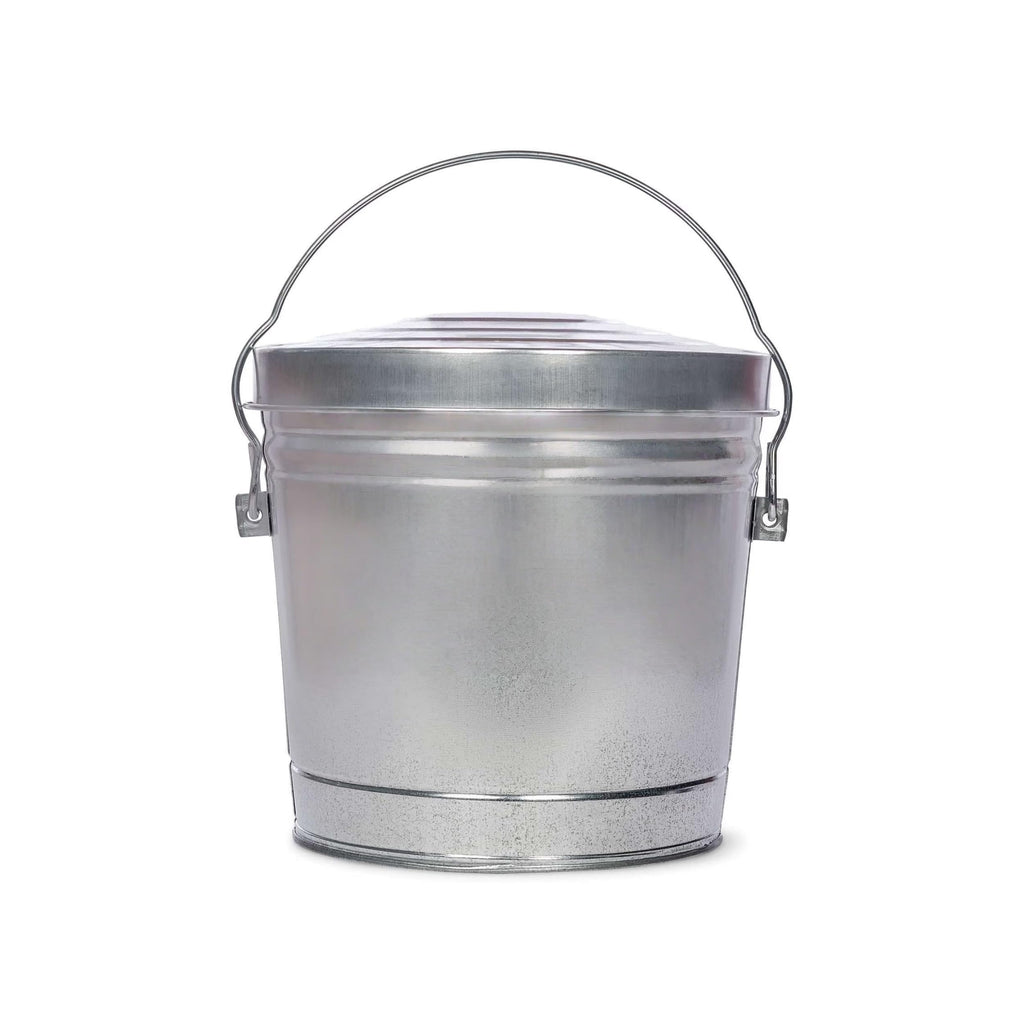 6-Gallon Galvanized Steel Storage Can with Locking Lid B120