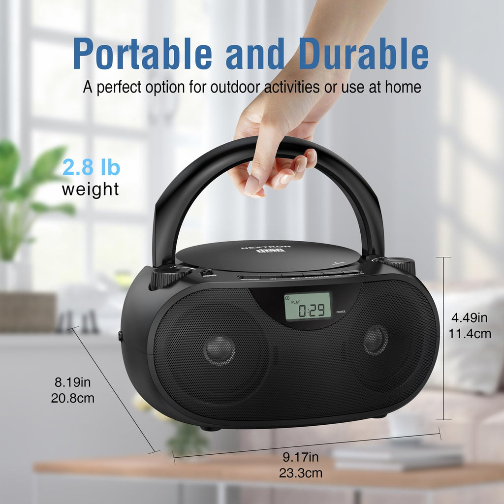 Portable CD Player Boombox with Bluetooth F27530