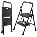 2 Step Folding Step Stool 330lbs Capacity O382366