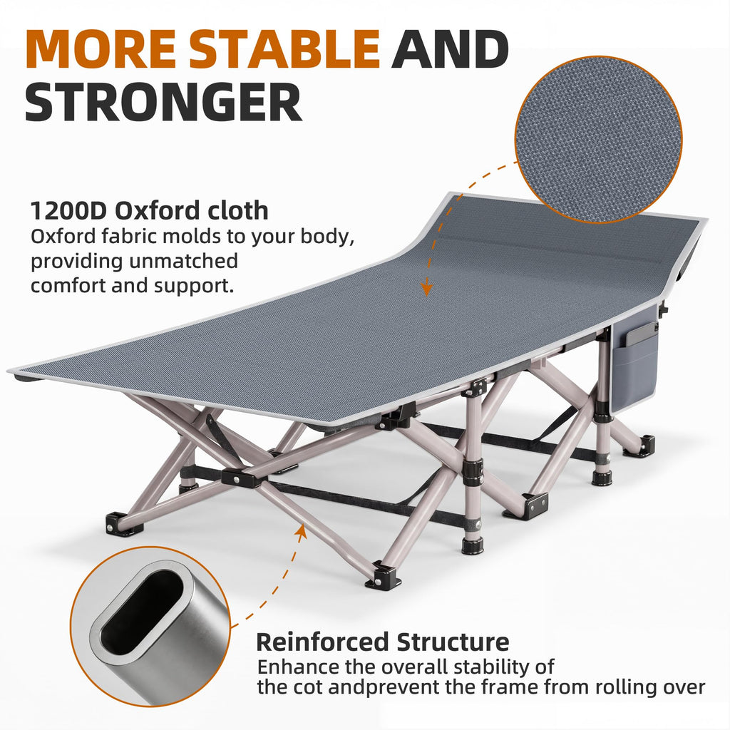 Folding Camping Cot with Carry Bag A122