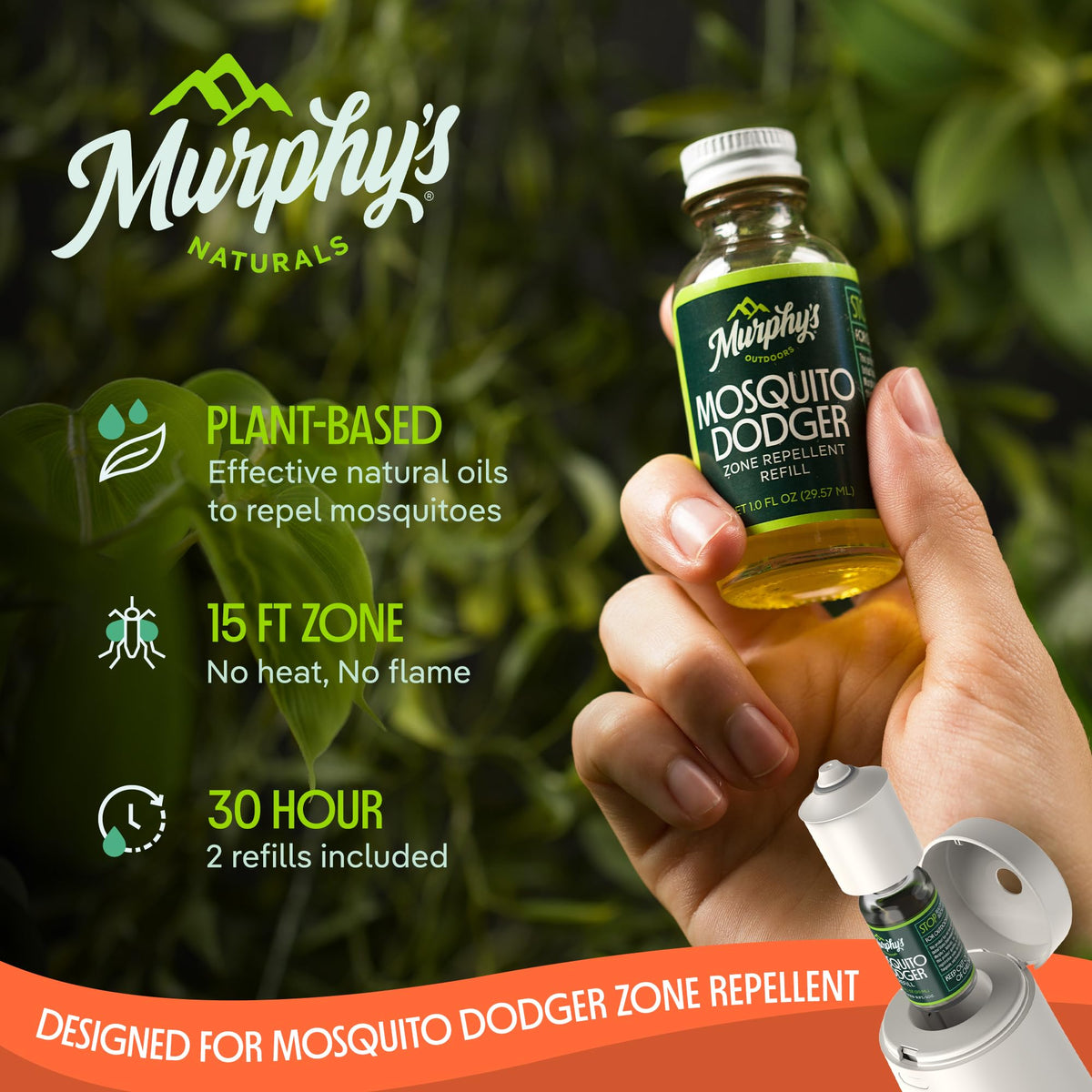 Mosquito Repellent Oil Refill, 1 fl oz (Pack of 2) H645