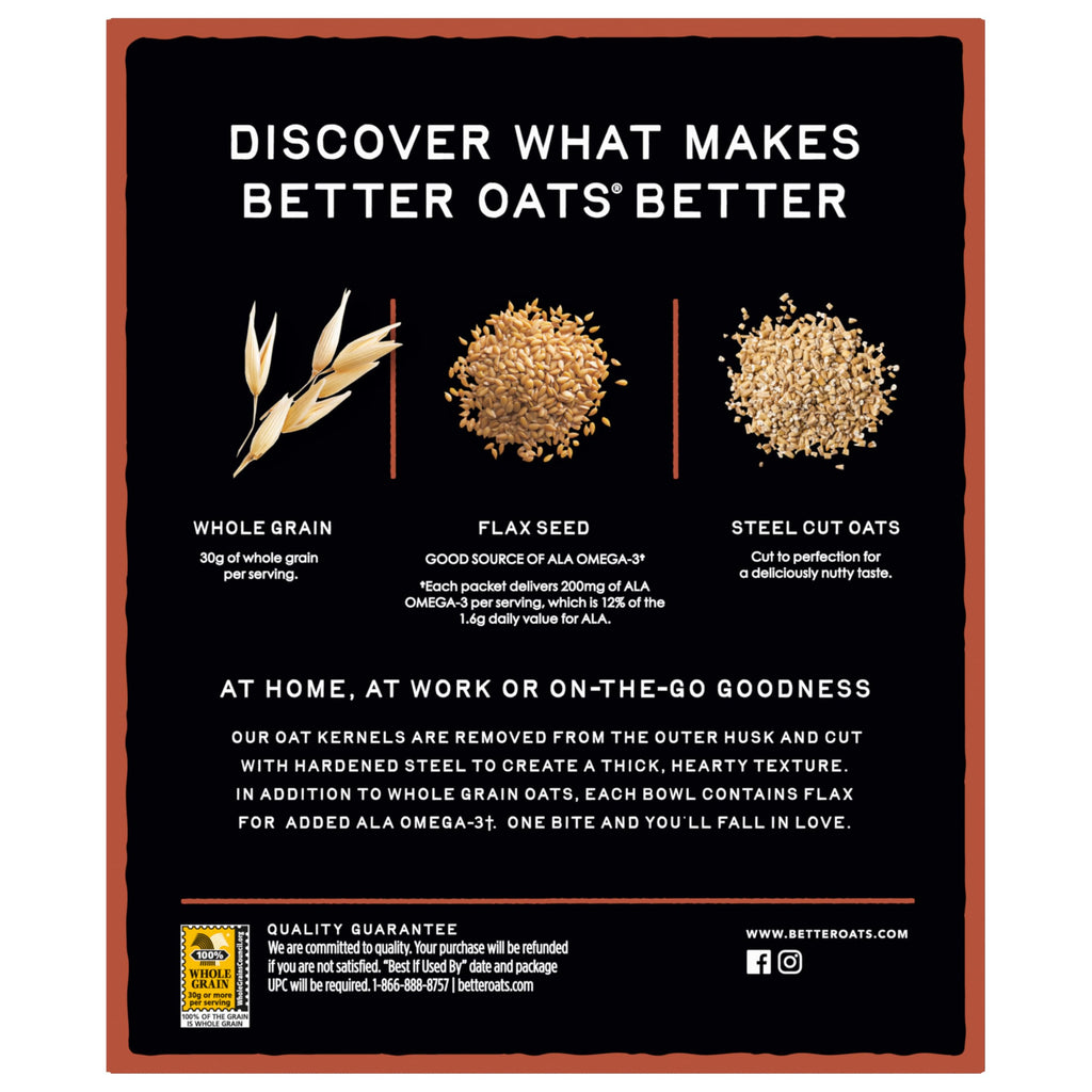 Steel Cut Maple & Brown Sugar Oatmeal 15.1 oz 6 Pack Q906254
