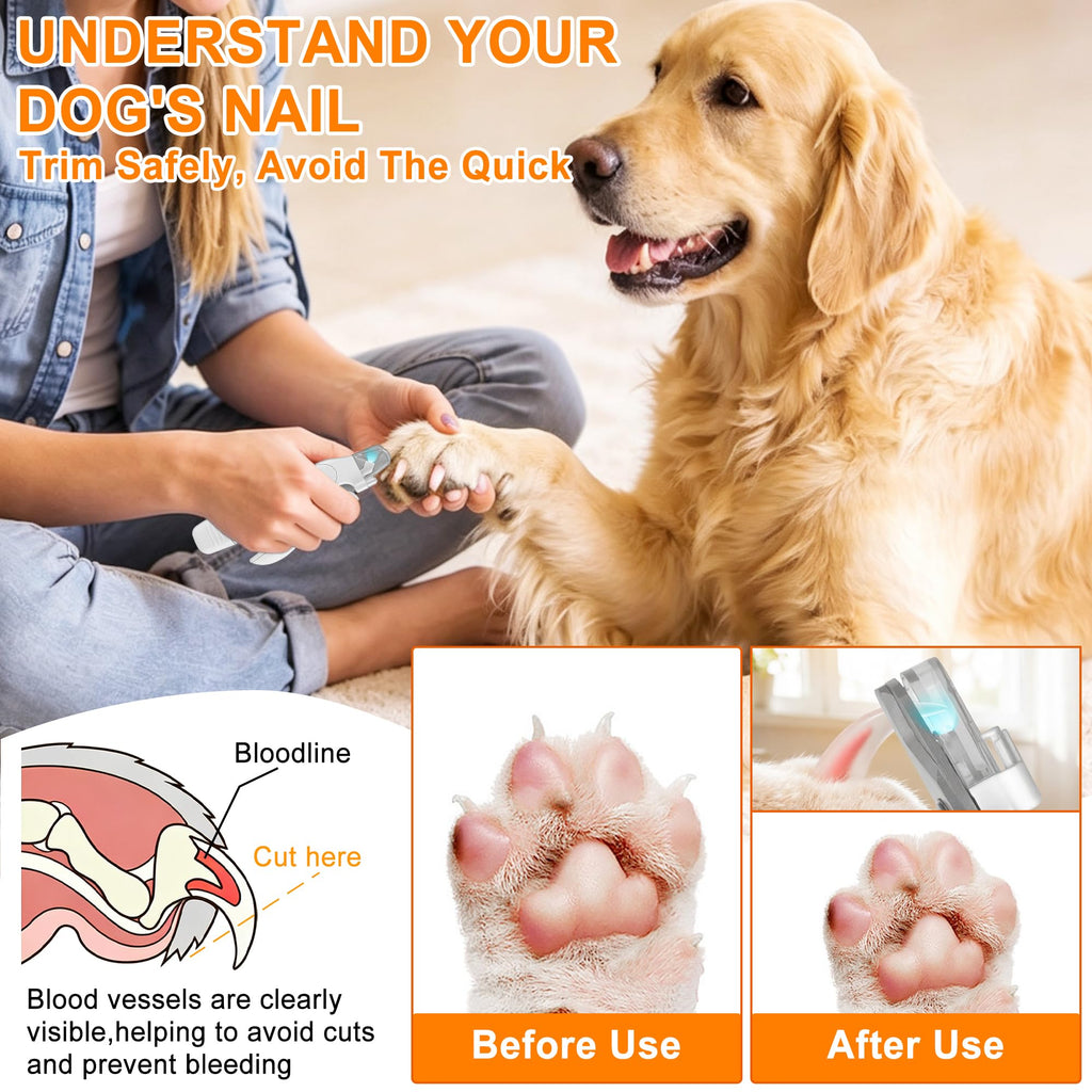 Dog Nail Clippers & Grinder with LED Light M885094