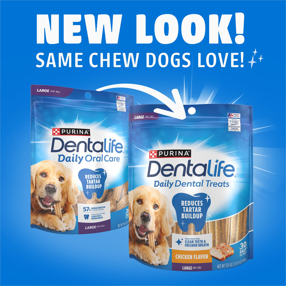 Daily Oral Care Dental Chews for Large Dogs 90 ct V4684