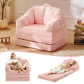 Pink 3-in-1 Convertible Folding Sofa Bed T3607