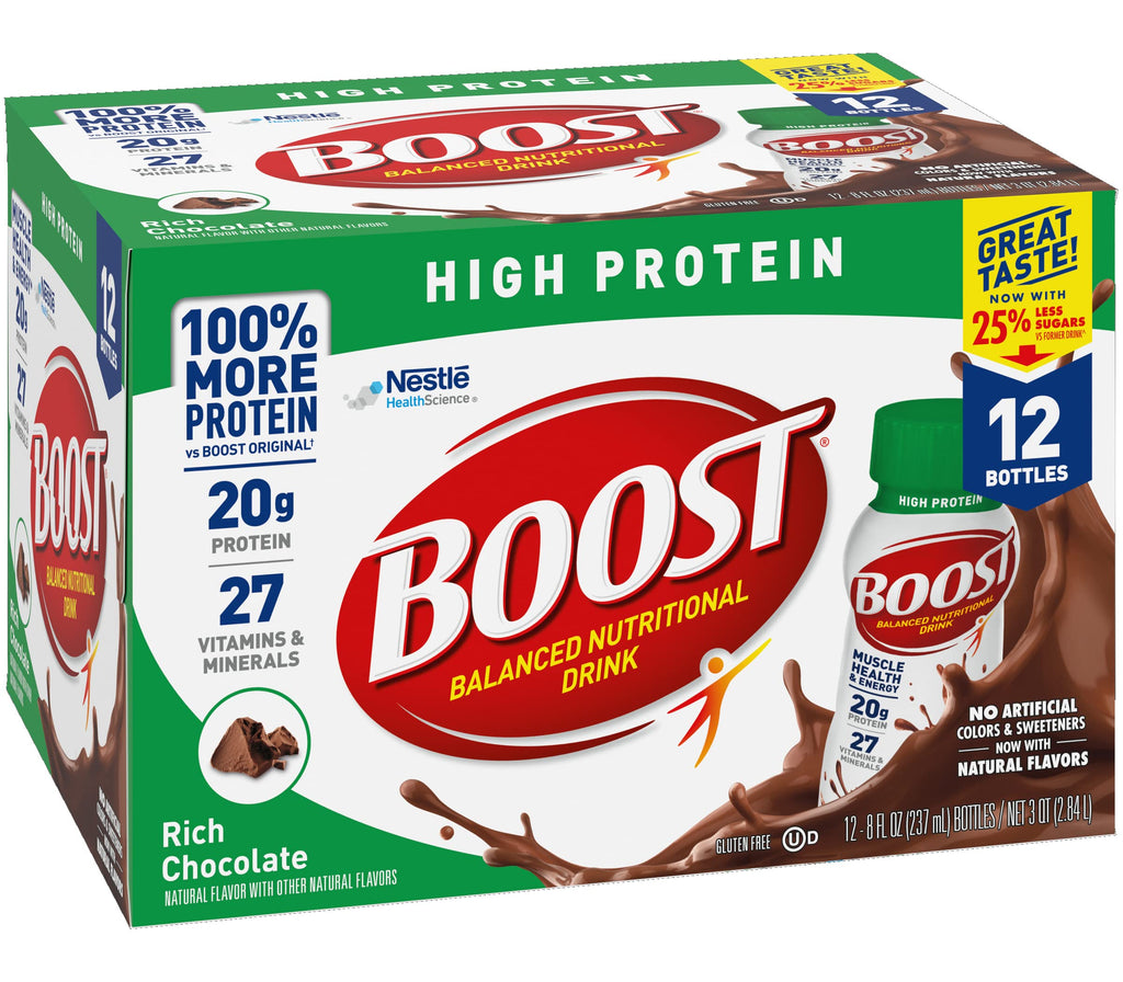 High Protein Nutritional Drink Rich Chocolate 8 FL OZ 12 CT A624
