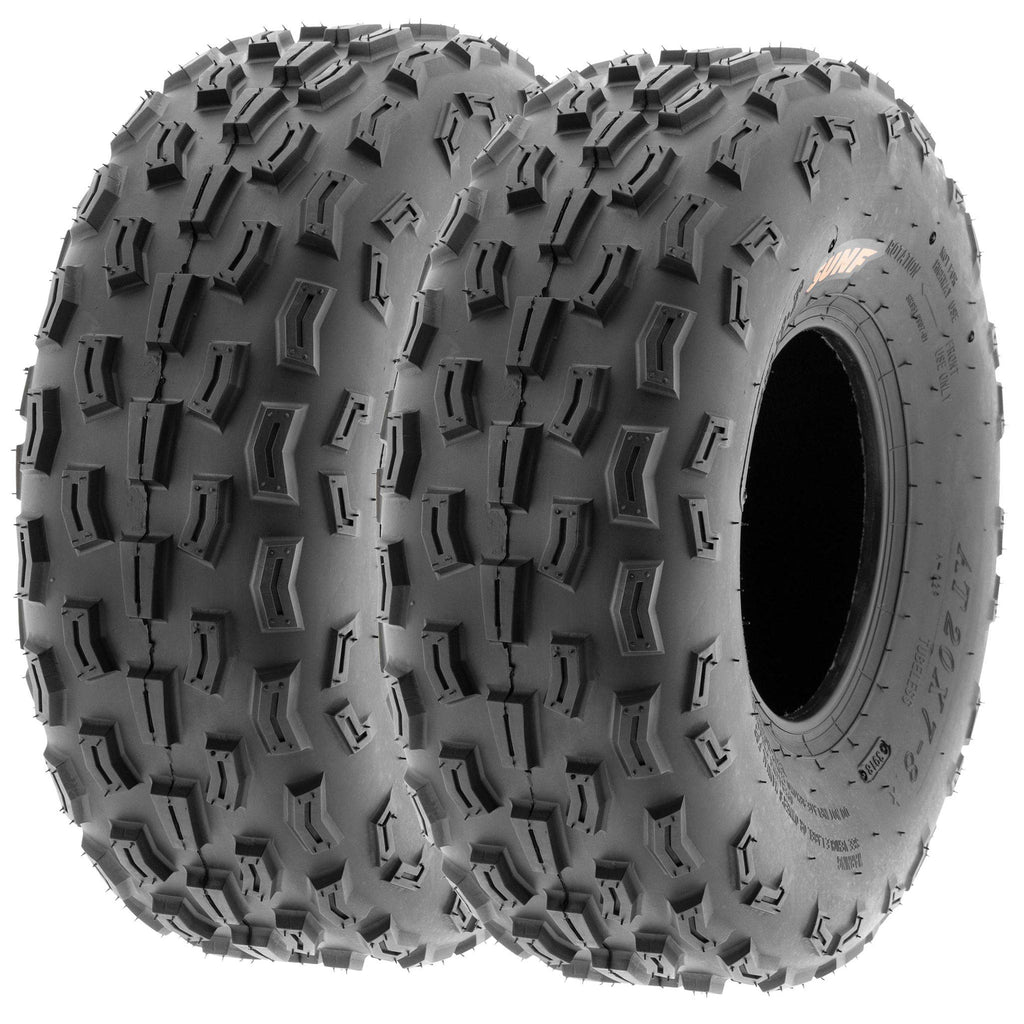 Pair of 2 21x7-8 All-Terrain ATV UTV Tires 6 Ply Tubeless E132612