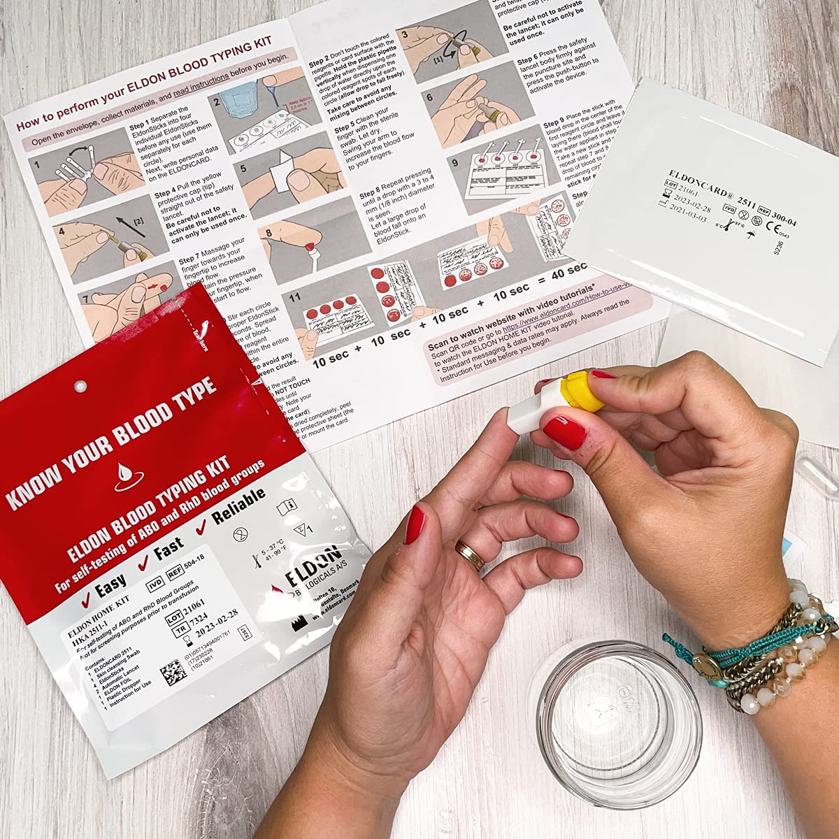 Home Blood Typing Kit 7 Kits A32712
