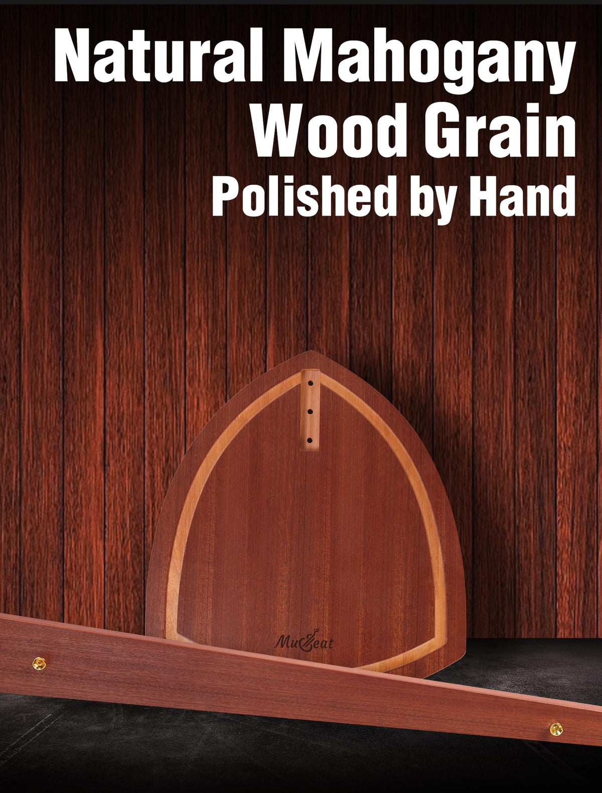 Mahogany Wood Cello Stand with Bow Holder A540547