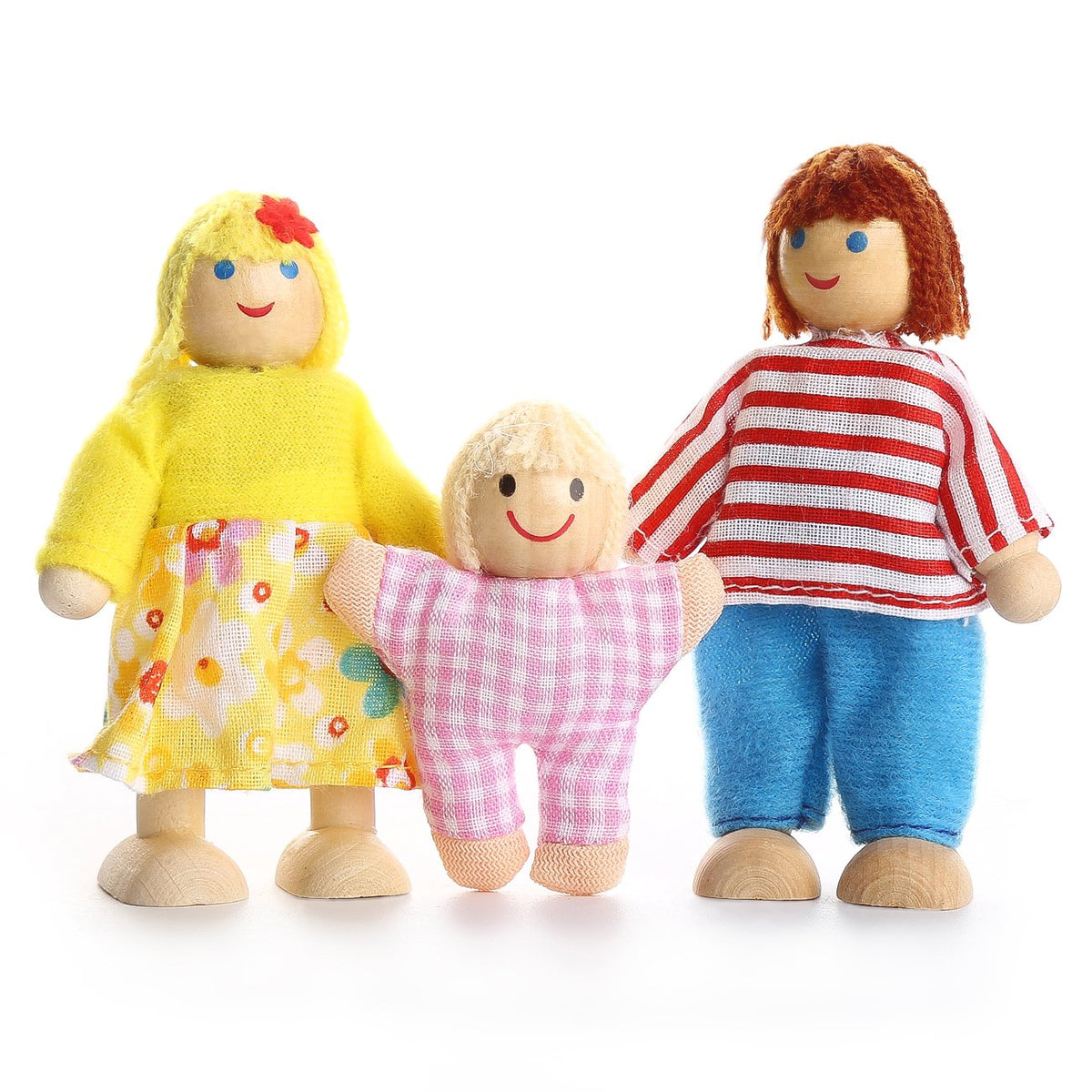 Dollhouse Figures Set of 7 with Dog R1583