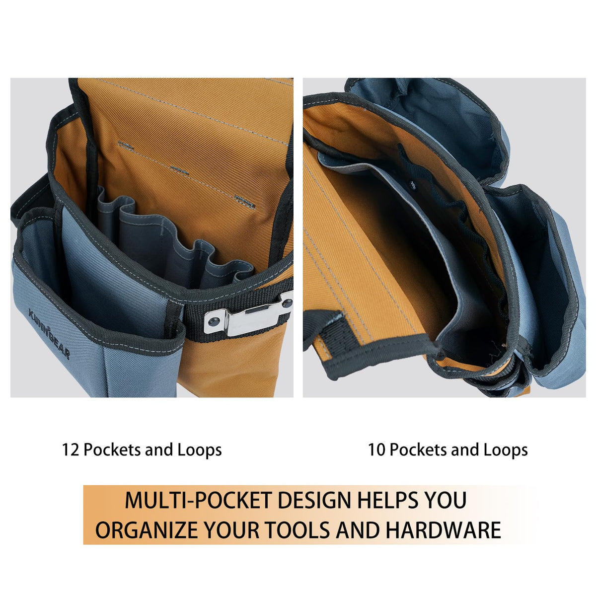 Khaki Carpenter Tool Belt with Suspenders B7141