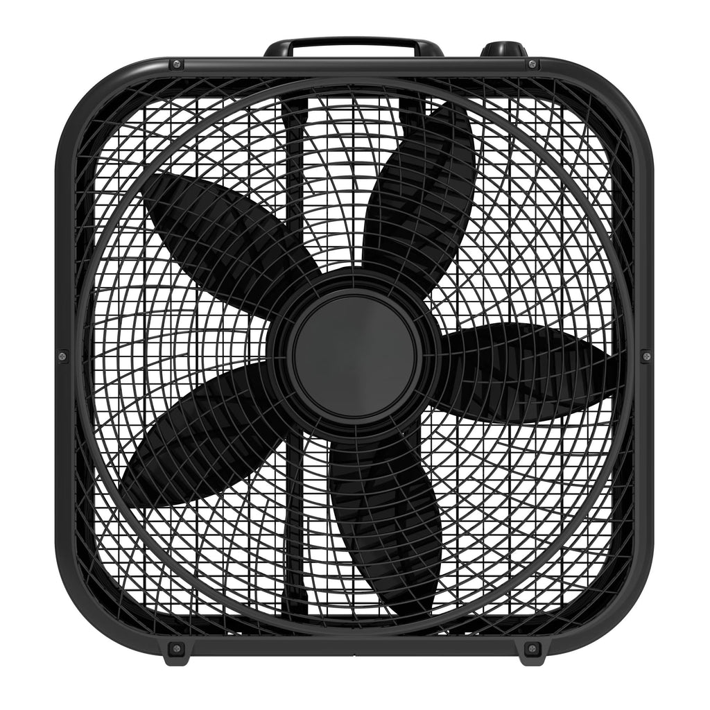 Black 3-Speed Box Fan A828