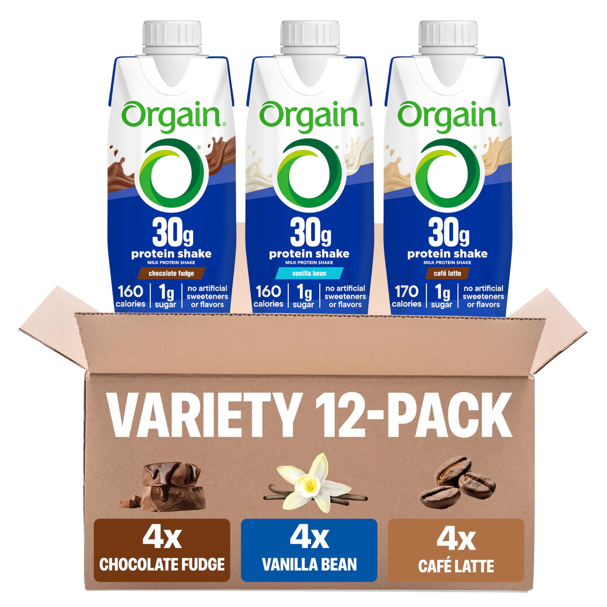 30g High Protein Dairy Shake, 5g BCAAs, 11 oz, 12pk G4227