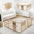 Wooden Playpen with 3 Learning Toys Z53578