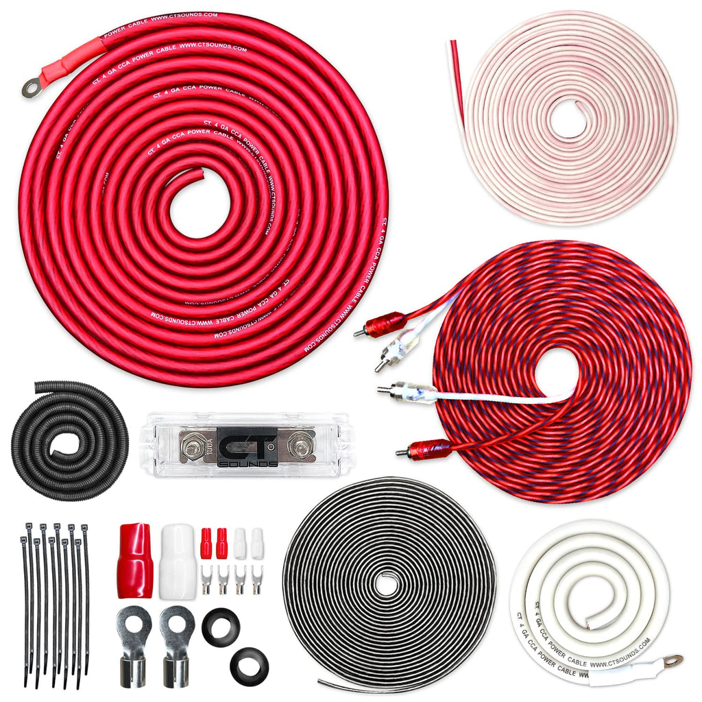4 Gauge CCA Amp Wiring Install Kit B6540