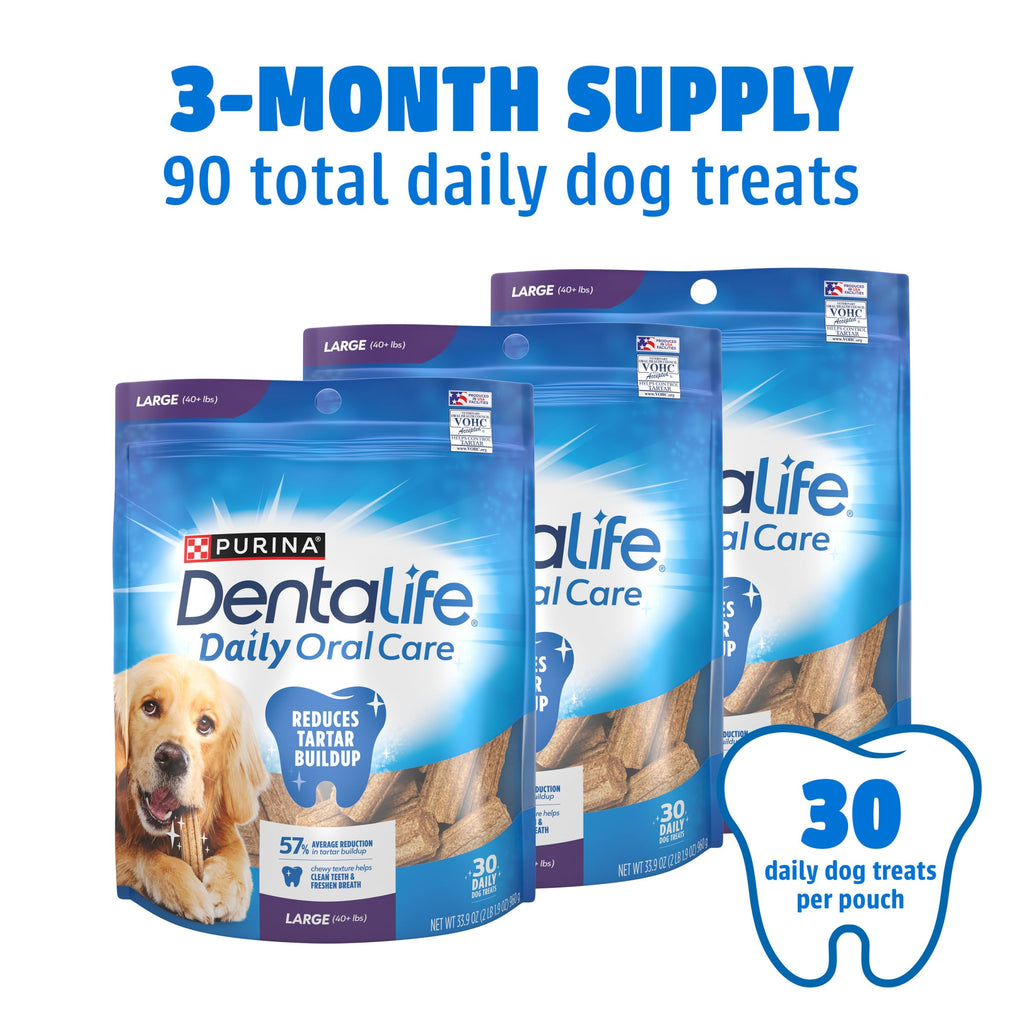 Daily Oral Care Dental Chews for Large Dogs 90 ct V4684