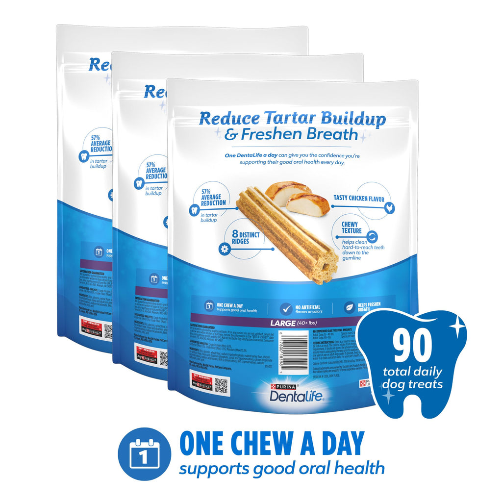 Daily Oral Care Dental Chews for Large Dogs 90 ct V4684