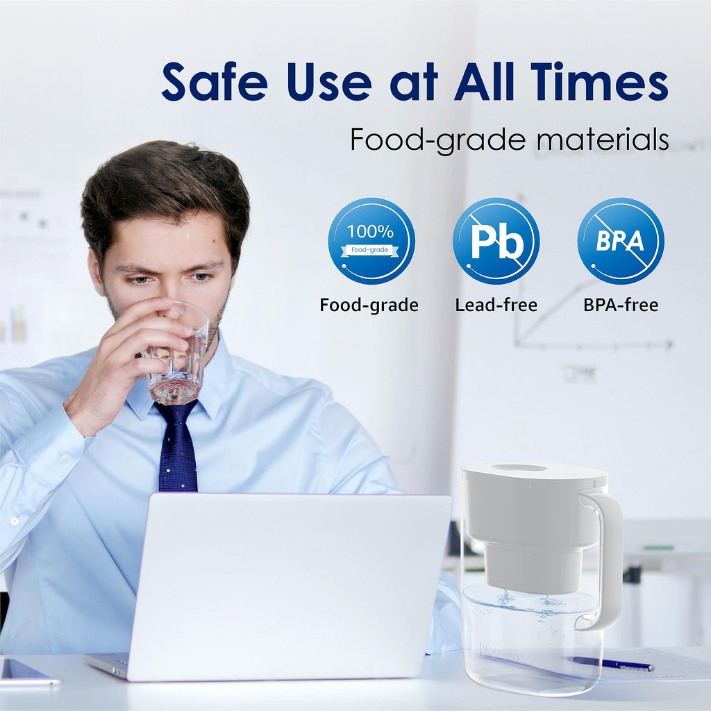 White 10-Cup Water Filter Pitcher K862061