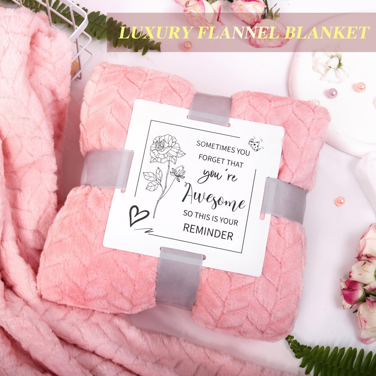 Pink 11Pcs Self Care Gift Basket S223