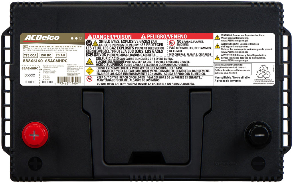 AGM BCI Group 65 Battery V487