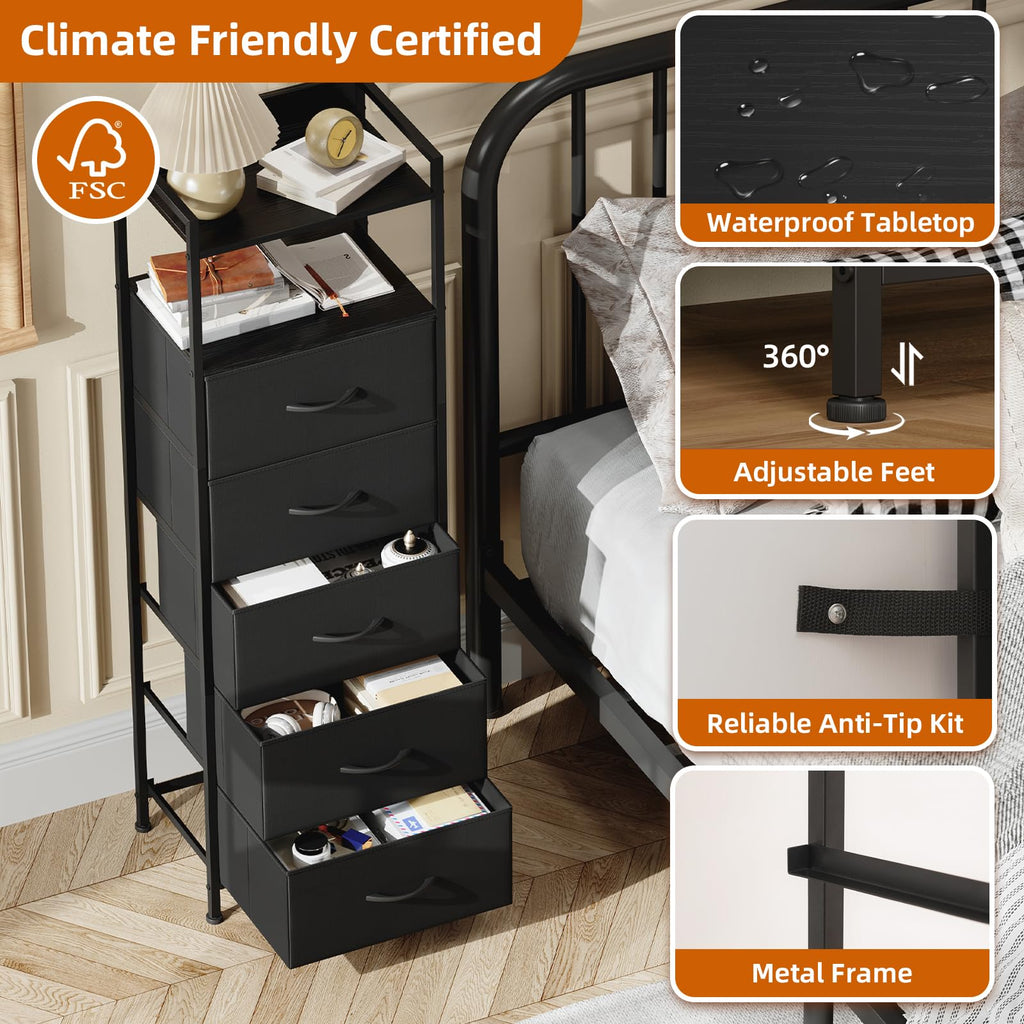 Tall 5 Drawer Dresser S55037