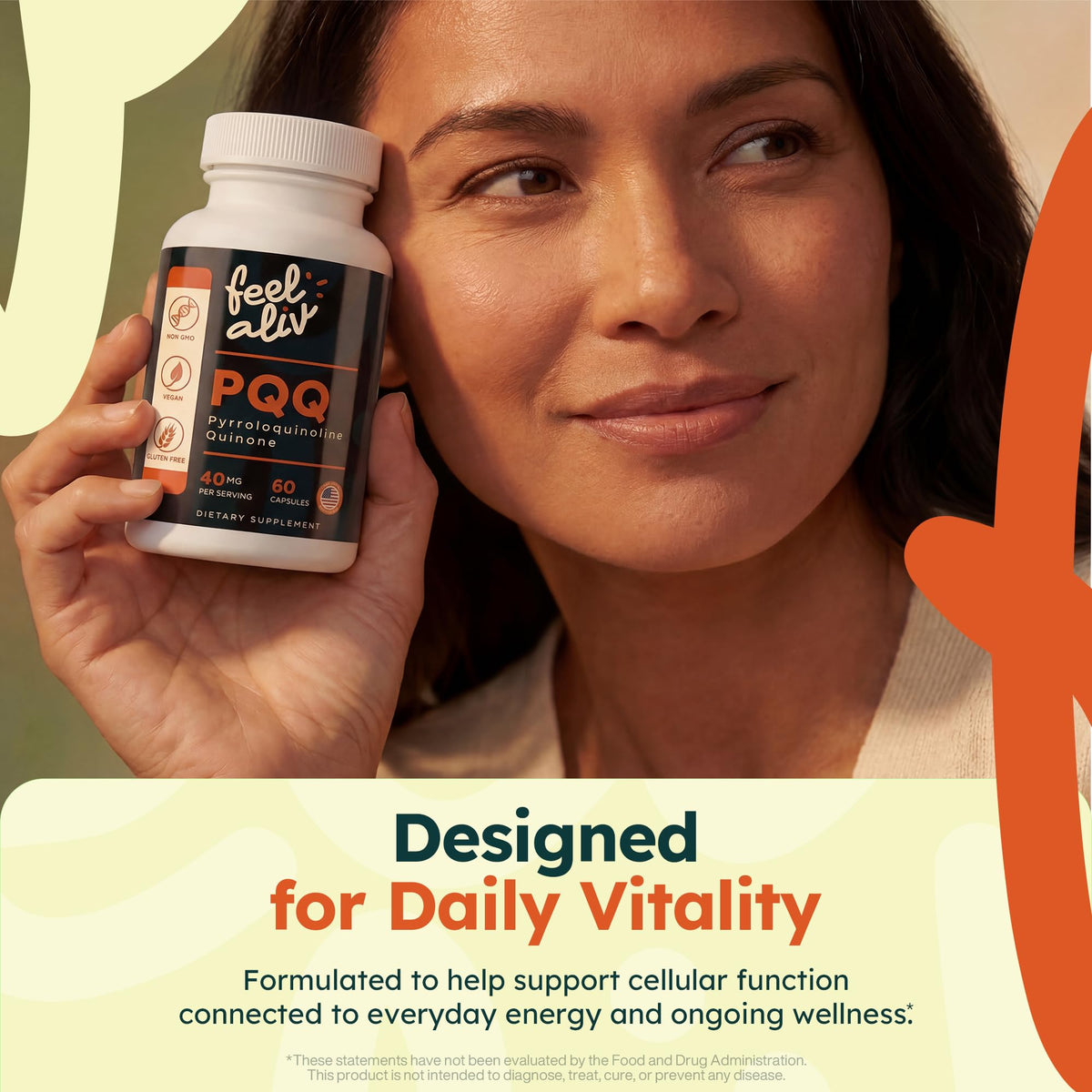 PQQ Supplement 40mg Vegan 60 Capsules B764