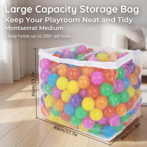 2 PCS Mesh Storage Bags with Zipper Y17295