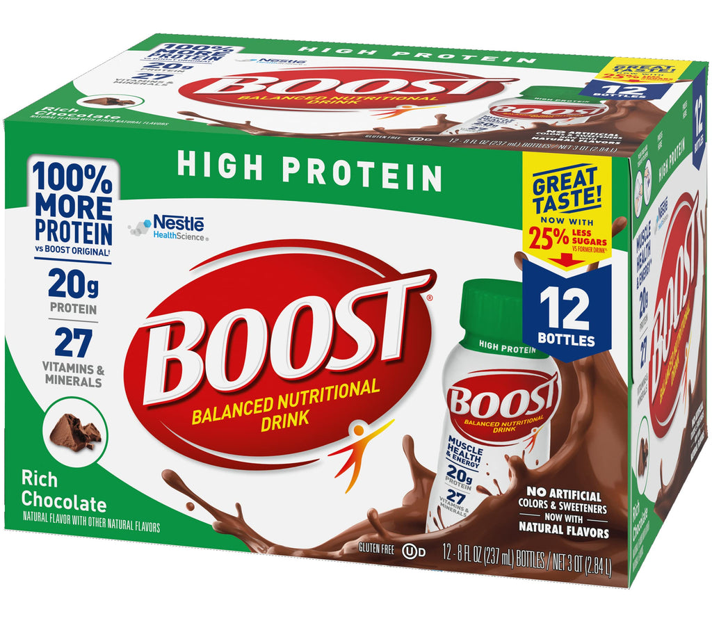High Protein Nutritional Drink Rich Chocolate 8 FL OZ 12 CT A624